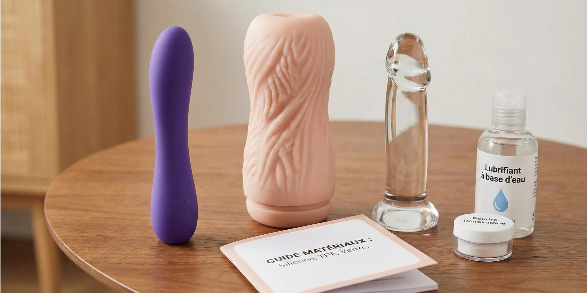 Comparatif de sextoys en silicone, TPE et verre avec le guide des matériaux