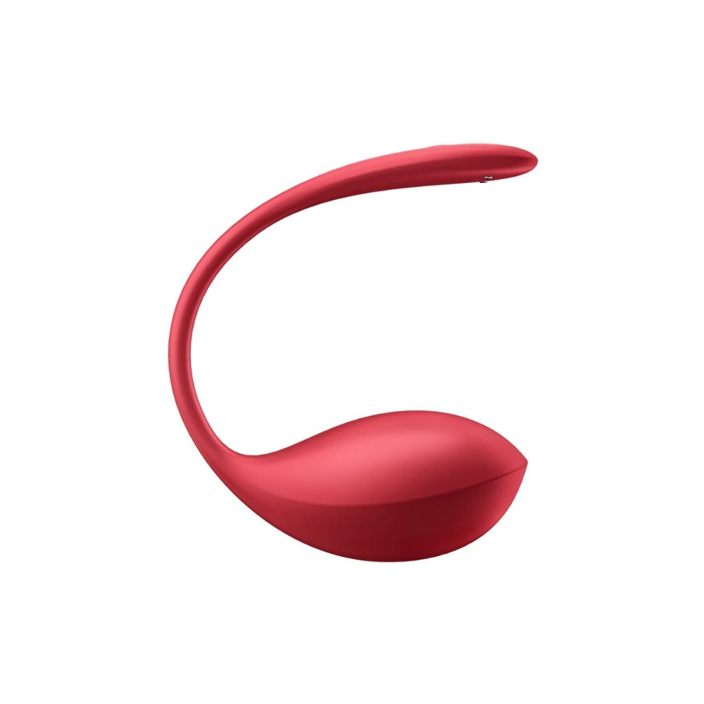 Design incurvé de l'oeuf vibrant Satisfyer Shany couleur Petal pour stimulation point G.