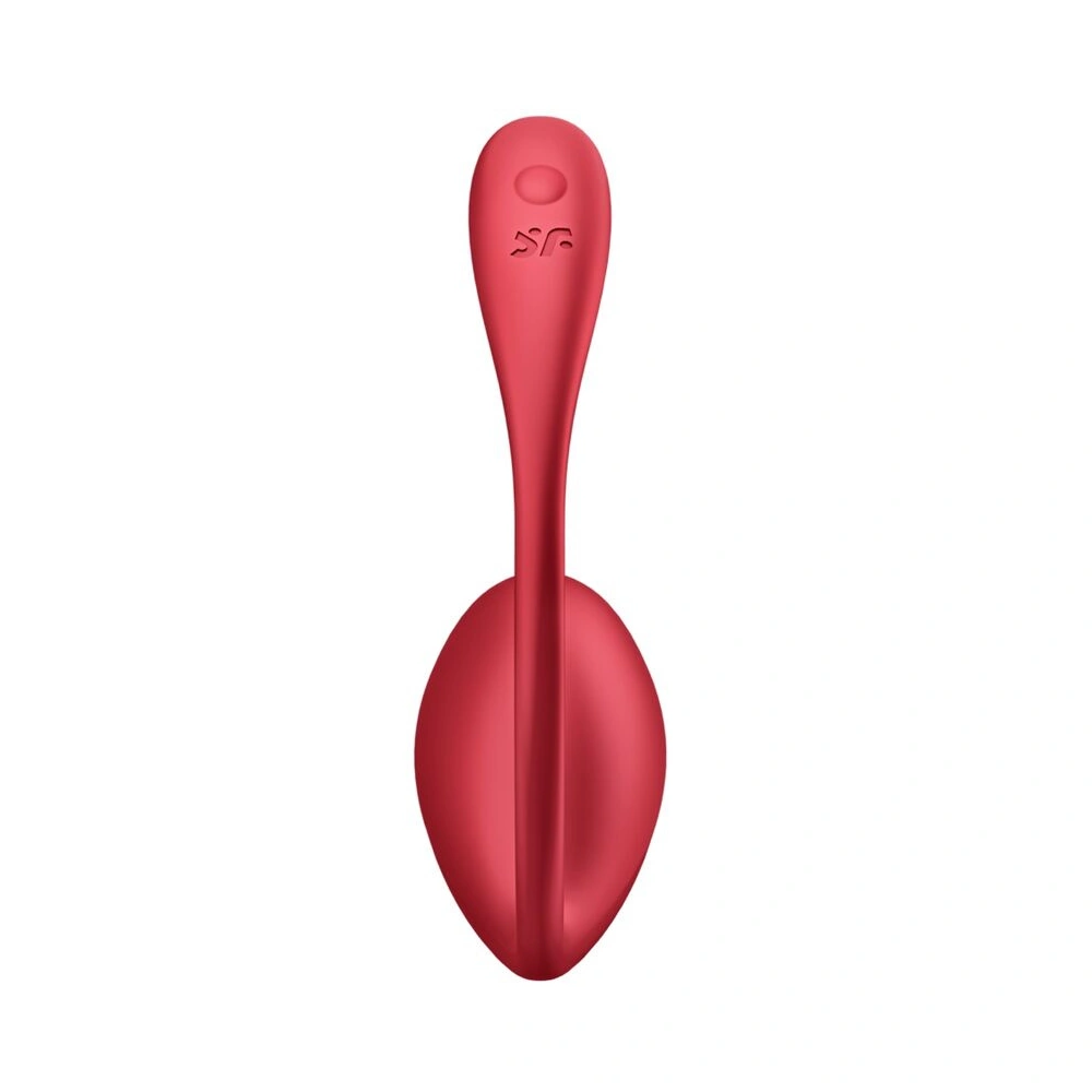 Oeuf vibrant connecté Satisfyer Shany Petal en silicone doux avec logo Satisfyer.