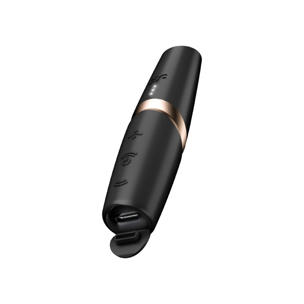 Stimulateur rechargeable Satisfyer Perfect Kiss Wave avec port USB-C discret.