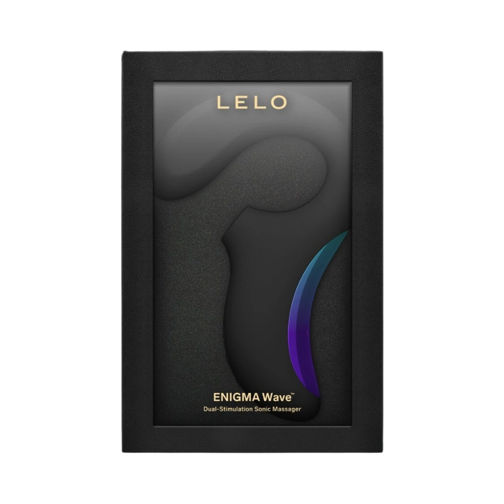 Coffret luxe Lelo Enigma Wave : le sextoy haut de gamme à double stimulation sonique.