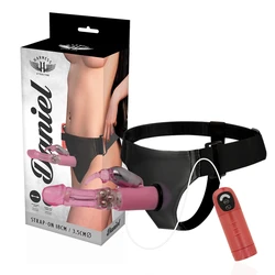 Gode Ceinture Daniel - Rose 18 cm