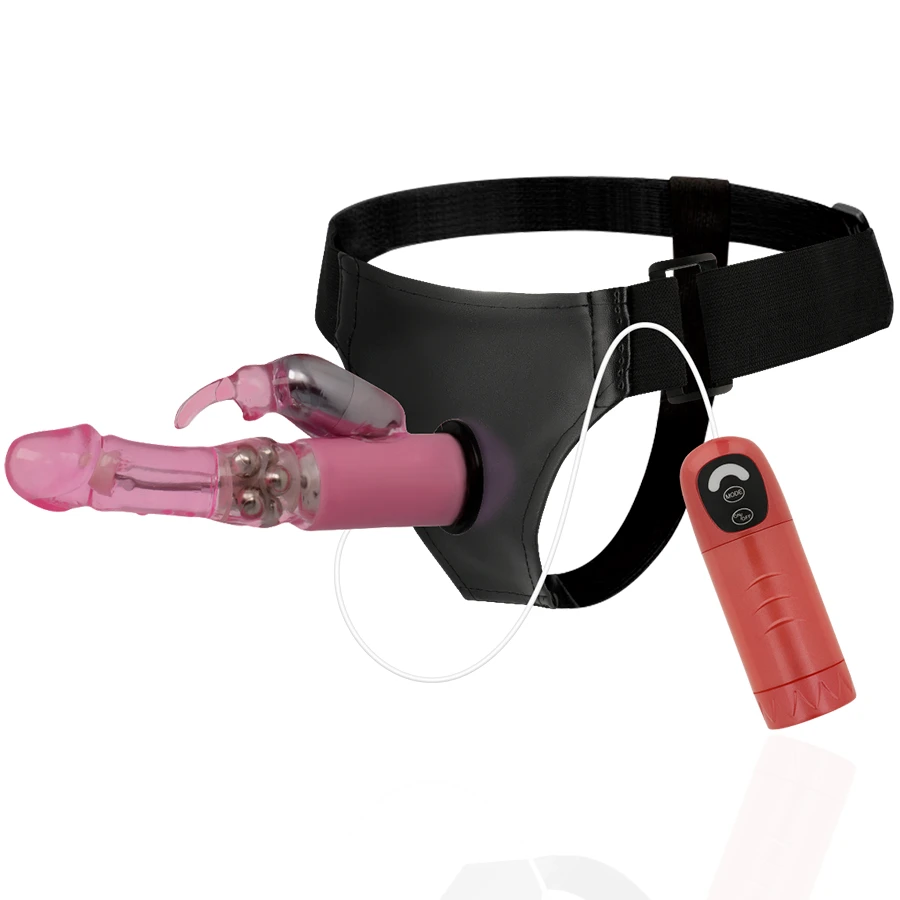 Gode Ceinture Daniel - Rose 18 cm