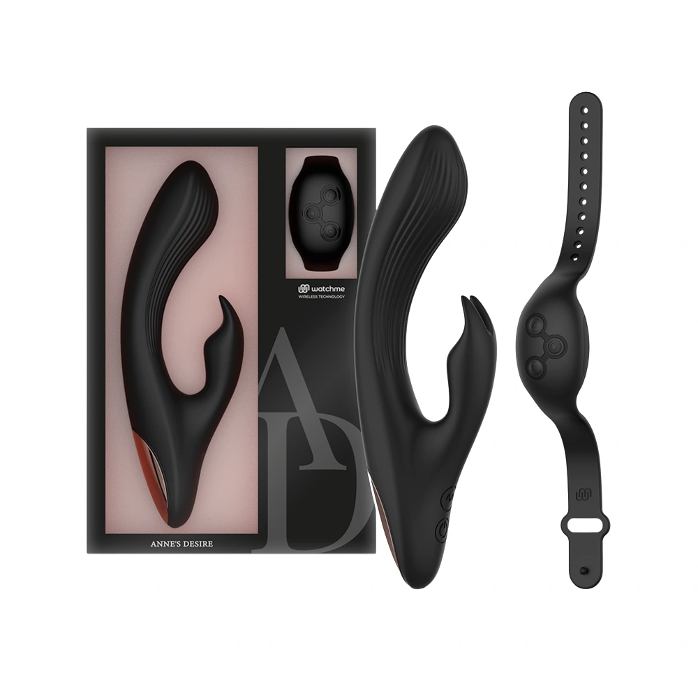 Coffret luxe Annes Desire Rabbit : vibromasseur double stimulation et montre Watch Me.