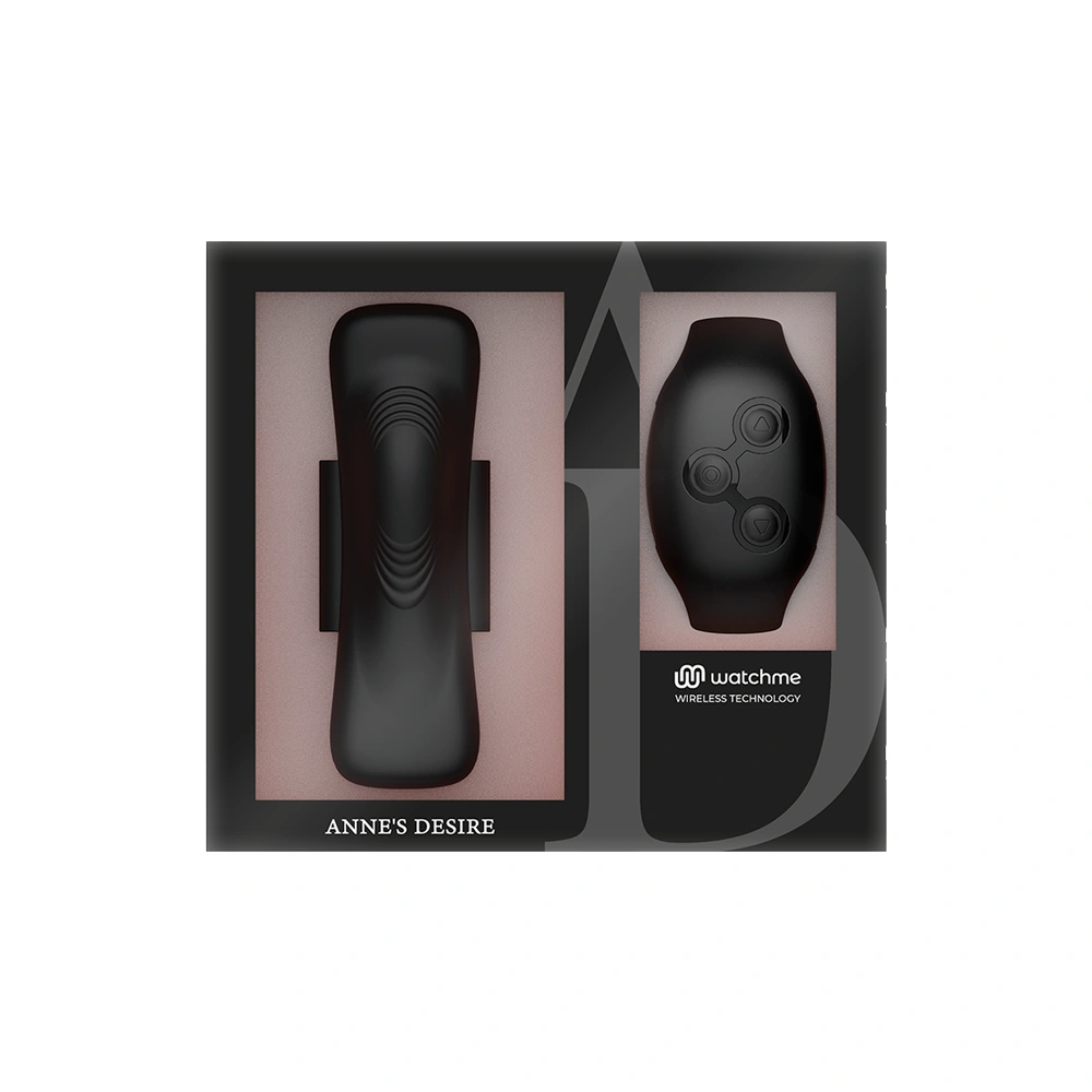 Boîte et packaging du sextoy pour culotte Annes Desire Panty avec contrôle à distance.