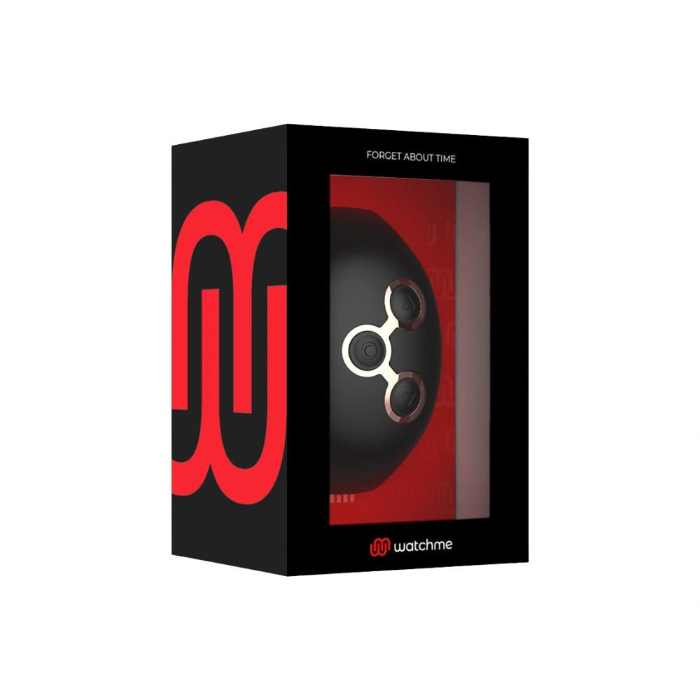 Boîte et coffret de la montre Watchme : technologie de contrôle à distance pour couple.