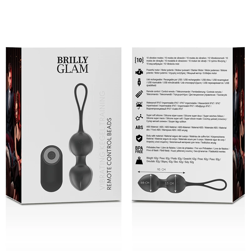 Balles Vibrantes Glamy - Noir U
