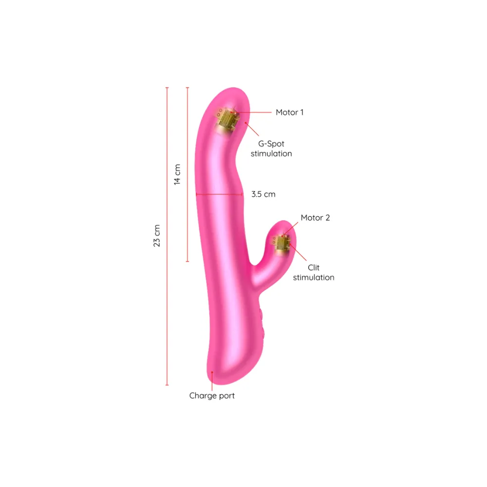 Vibromasseur Rabbit Olso Rose 3