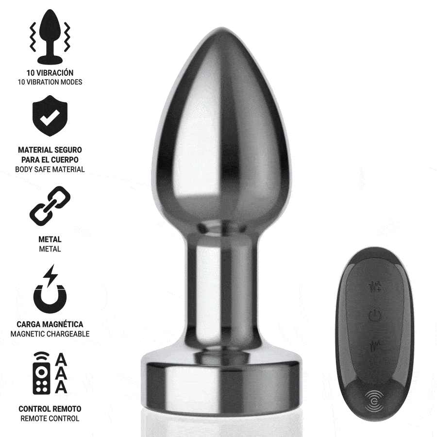 Plug Anal Metal 1 - Argent S