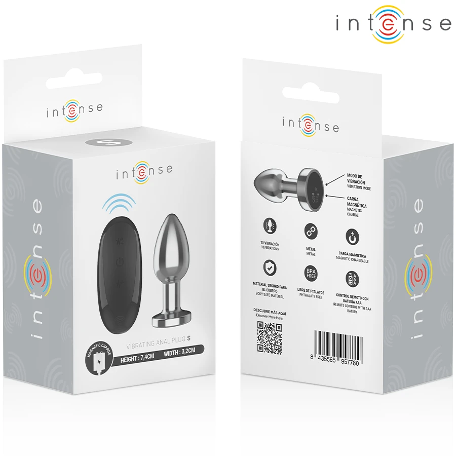 Plug Anal Metal 1 - Argent S