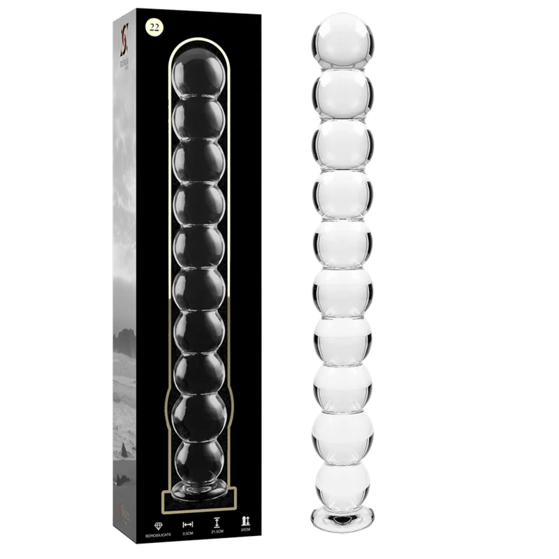 Chapelet en Verre 22 - Transparent U