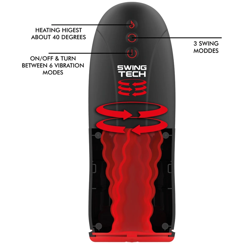 Masturbateur Swing R - Noir U